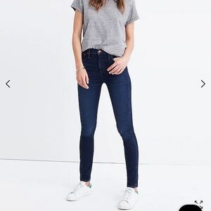 Madewell 10" High-Rise Skinny Jeans in Hayes Wash Size 25P